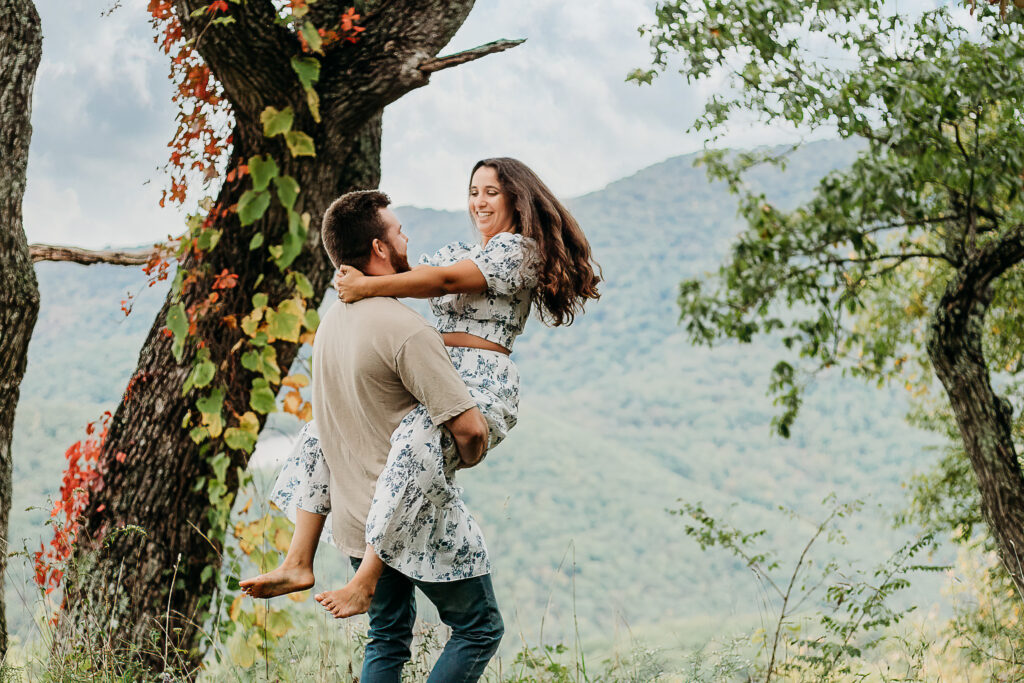 Blue Ridge Parkway Adventure Engagement, Charlottesville, VA