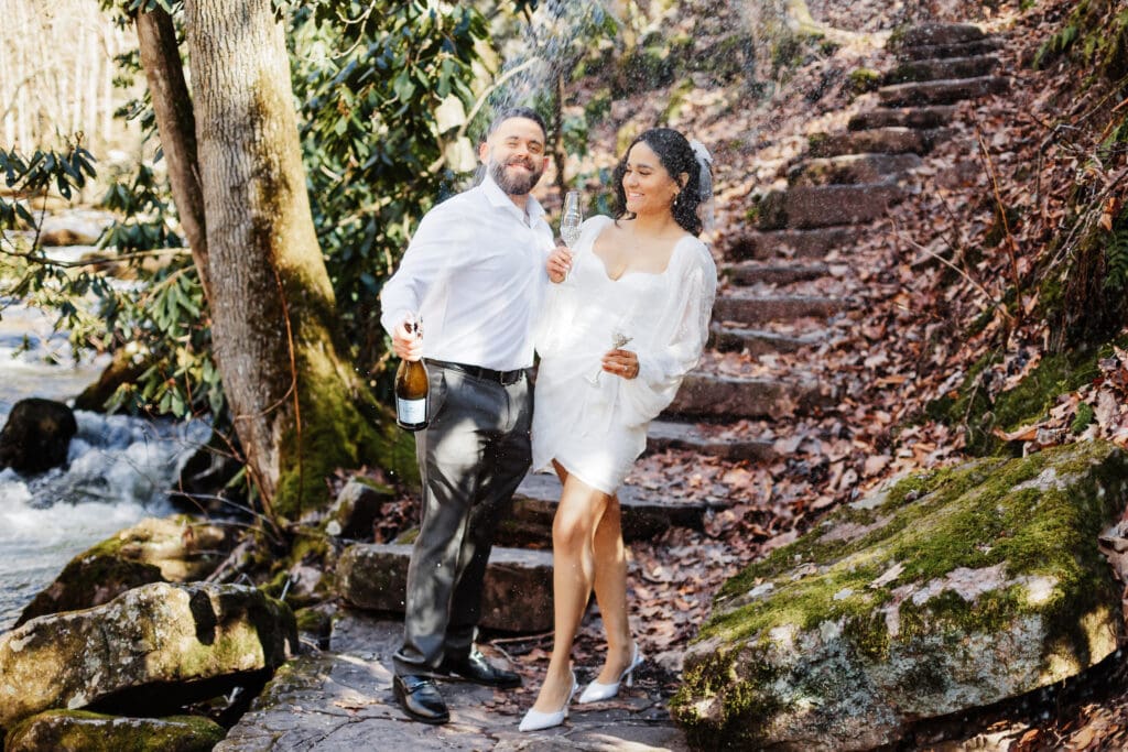 Cascades Waterfall Adventure Elopement, Pembroke, VA