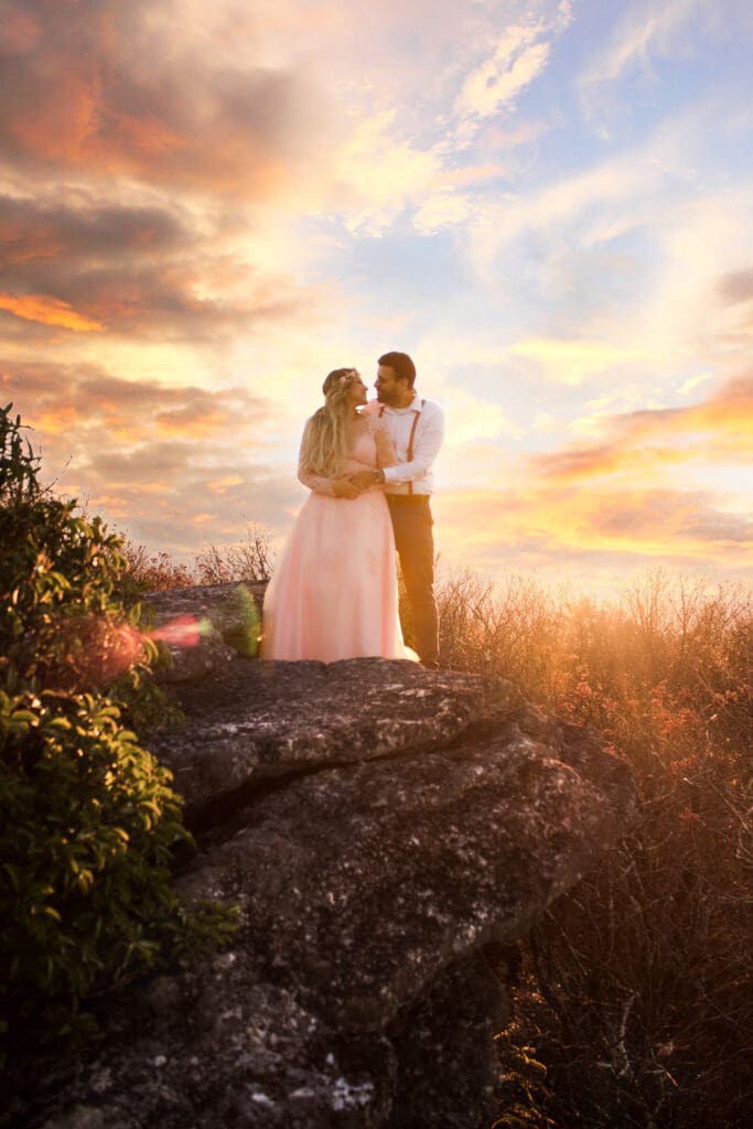 Eloping, Mountaintop Adventure Elopement at Bald Knob, Mountain Lake Lodge, Pembroke, VA