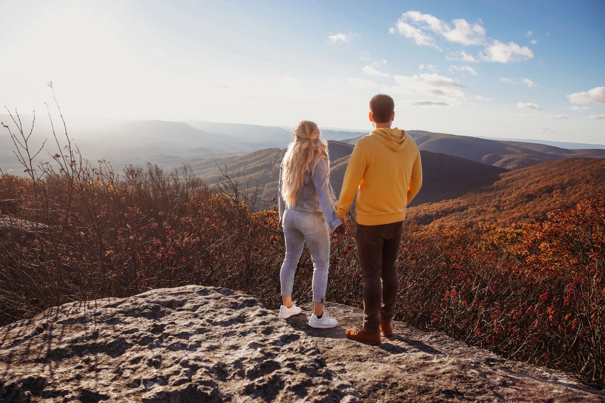 Mountaintop Adventure Engagement at Bald Knob, Mountain Lake Lodge, Pembroke, VA
